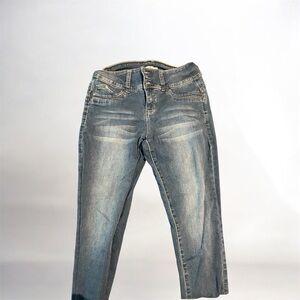 Light Blue Straight Leg Jeans